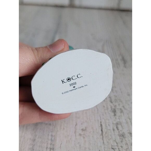 Hallmark collectors club snowman 2002 ornament Xmas glitter - Picture 6 of 6